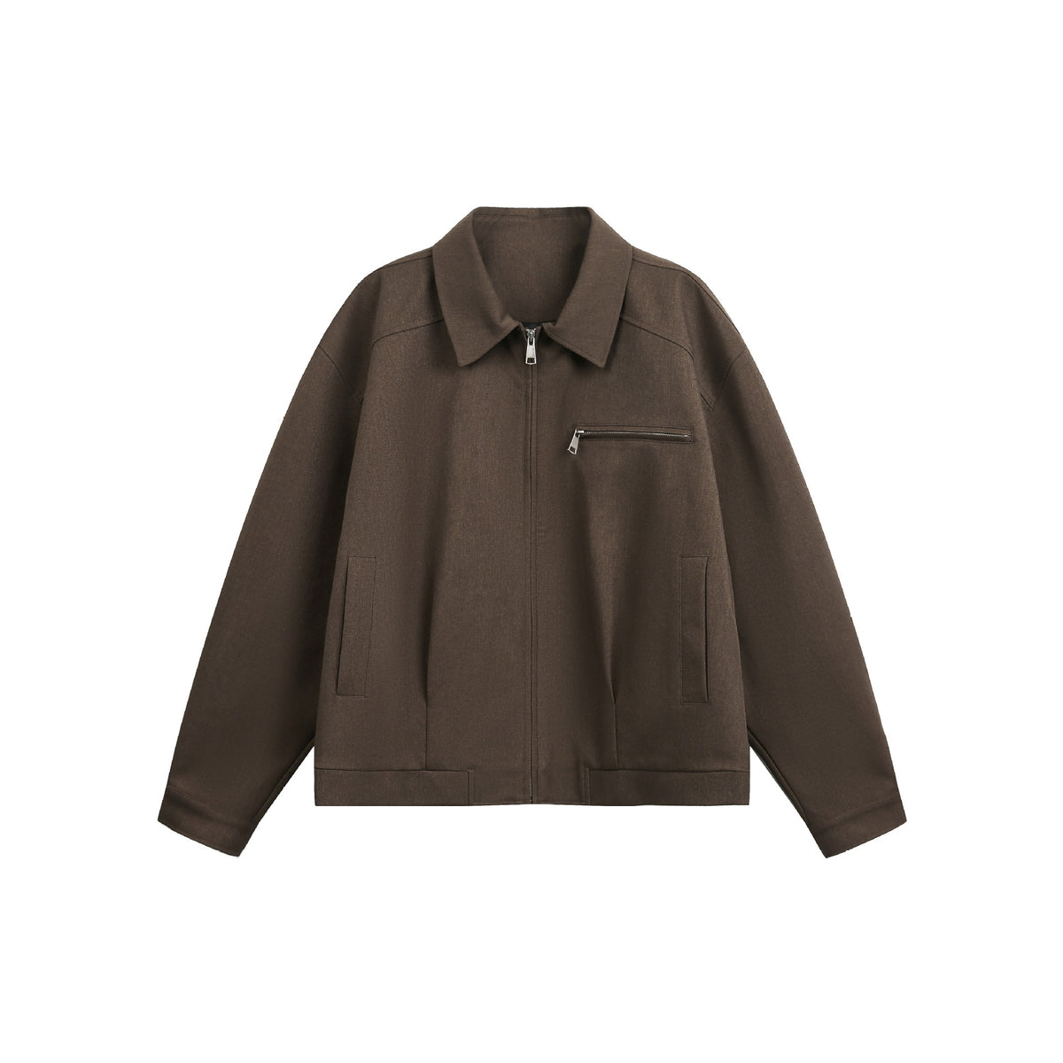 Loose Casual Jacket for Men, High-End Clean Fit Aviator Jacket