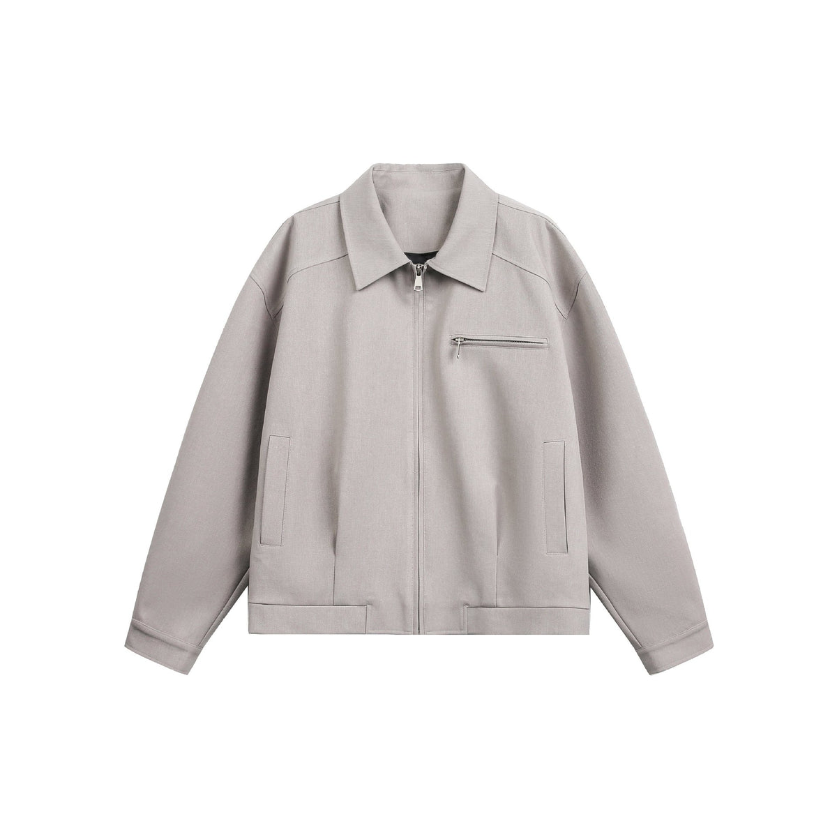 Loose Casual Jacket for Men, High-End Clean Fit Aviator Jacket