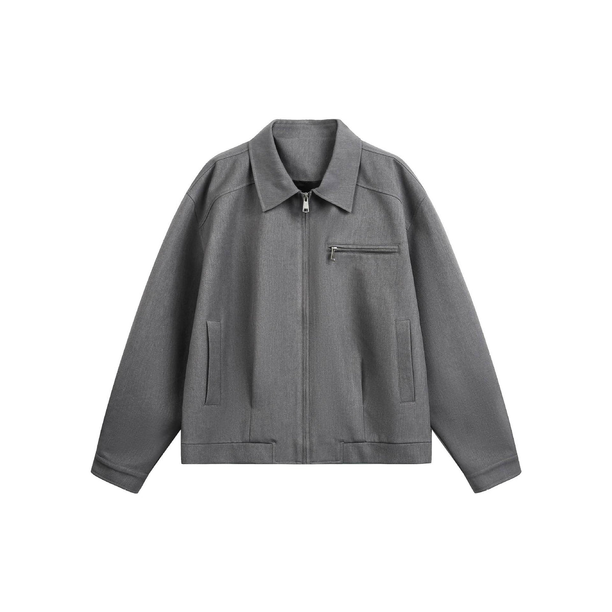 Loose Casual Jacket for Men, High-End Clean Fit Aviator Jacket