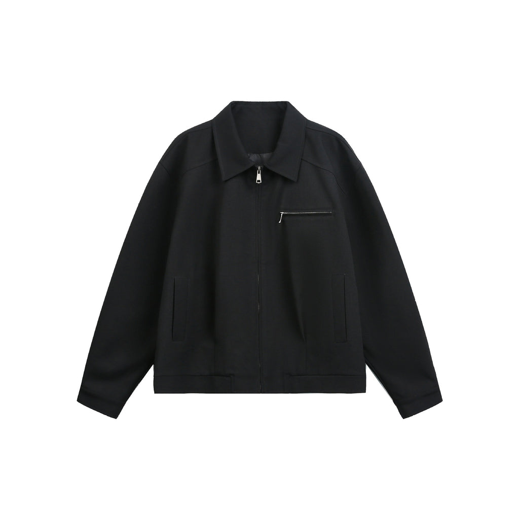 Loose Casual Jacket for Men, High-End Clean Fit Aviator Jacket