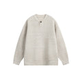 Long Sleeve Knit Sweater Unisex Japanese Retro Minimalist Loose Knitwear