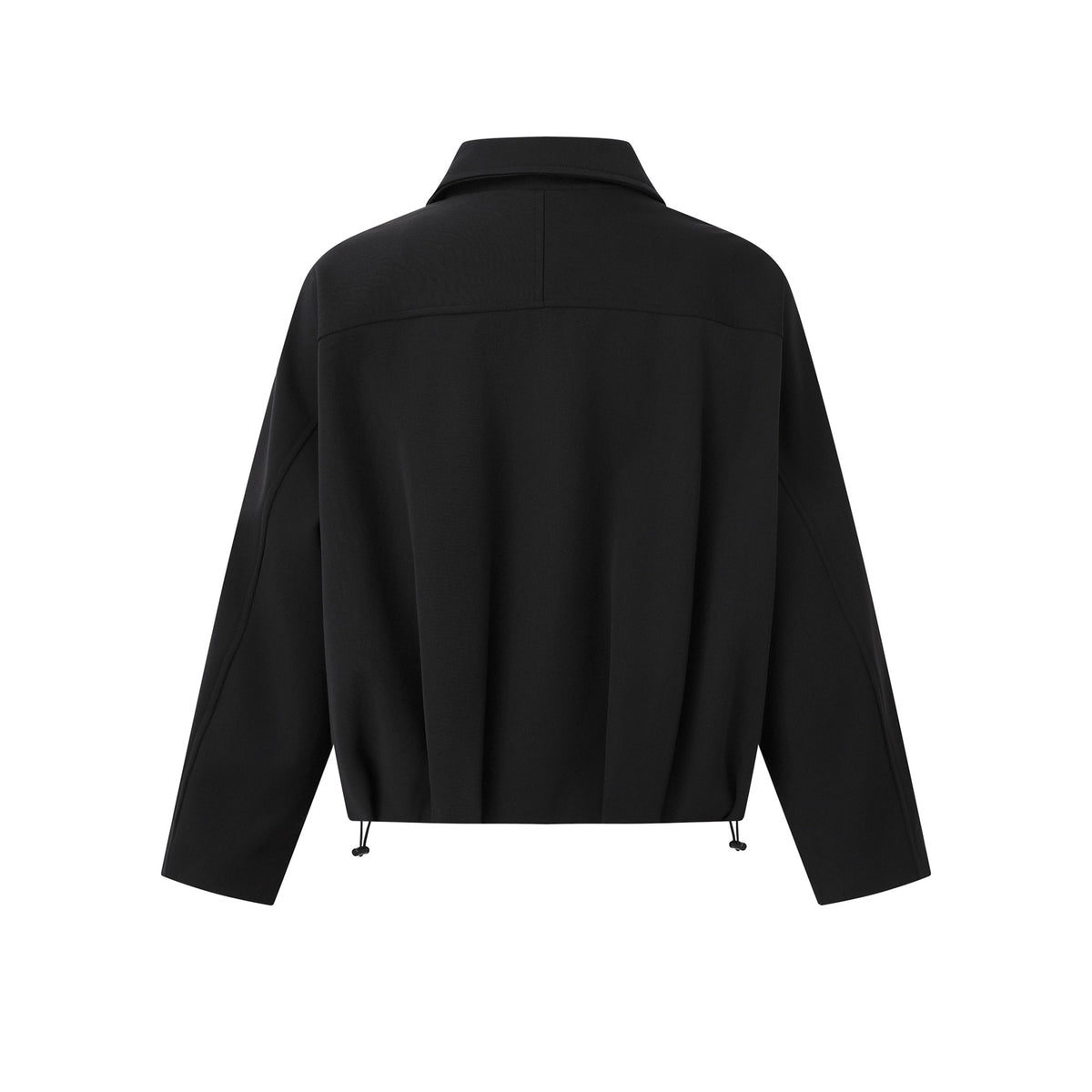 High Street Minimalist Deconstructed Design Short Crop Collar Jacket Men