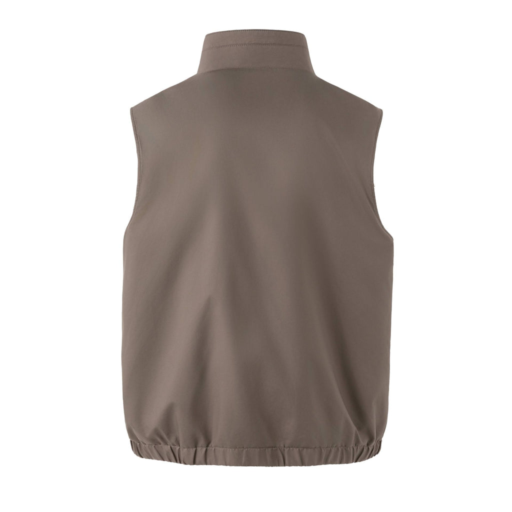 Stand Collar Vest for Men Outdoor Commute Lightweight Sleeveless Jacket