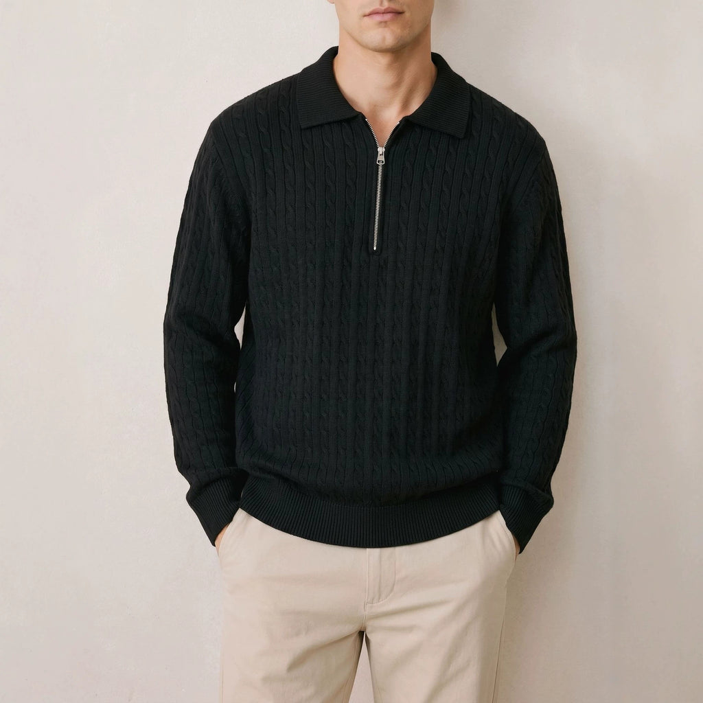 Half zip sweater for men