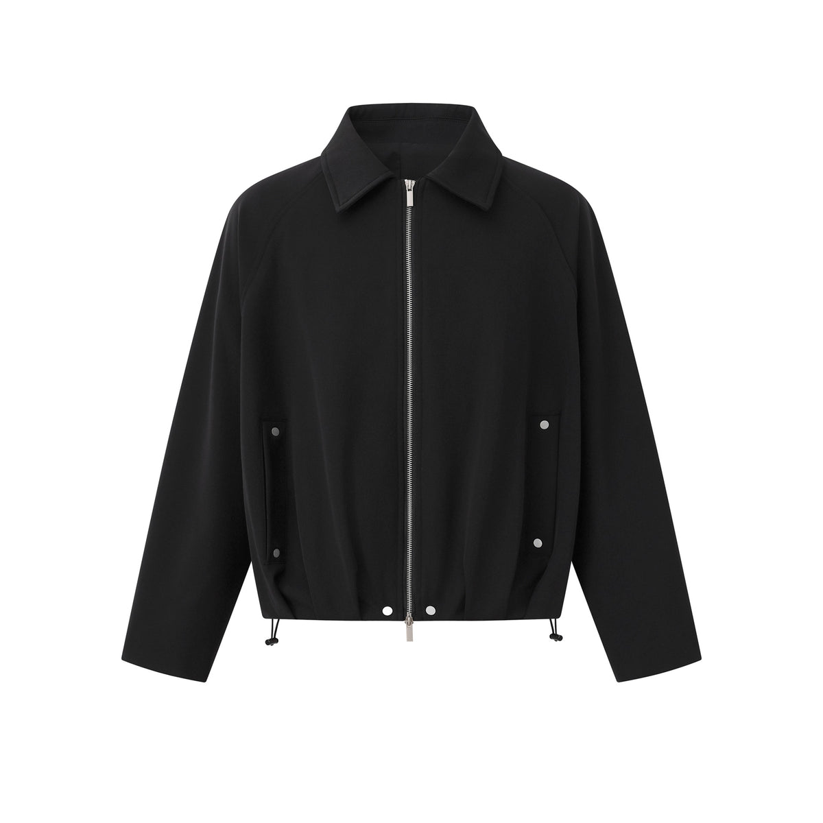 High Street Minimalist Deconstructed Design Short Crop Collar Jacket Men