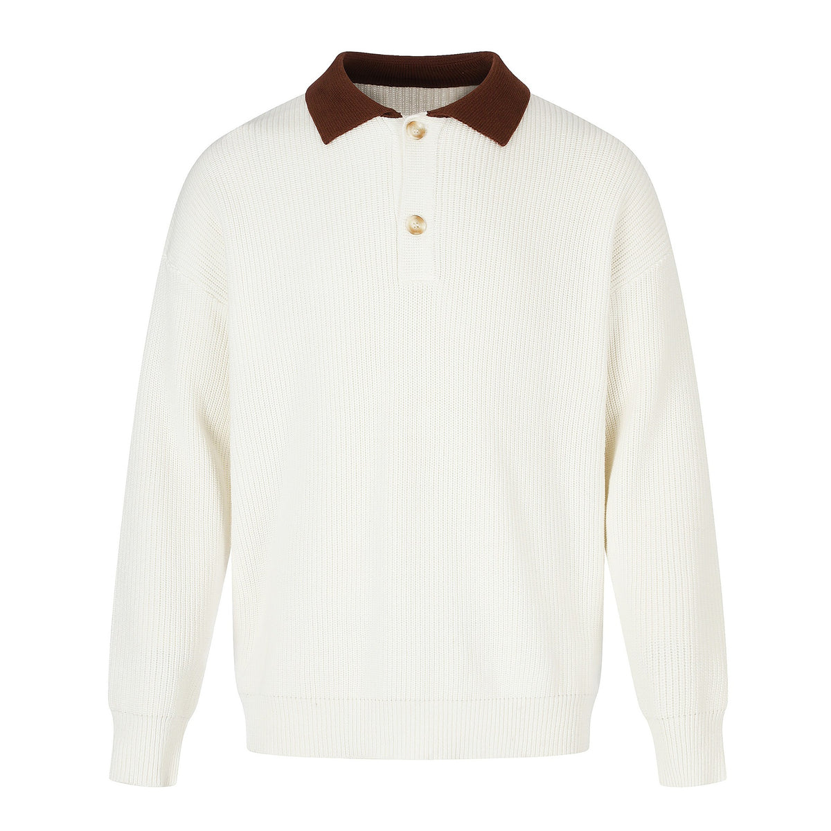 Crewneck Sweater Men's Retro Loose Fit Pullover Knitwear