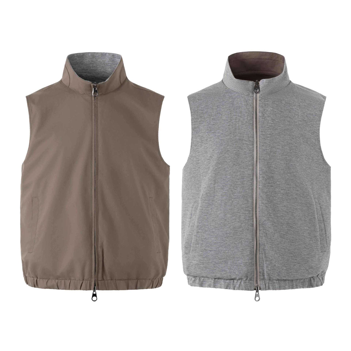 Stand Collar Vest for Men Outdoor Commute Lightweight Sleeveless Jacket