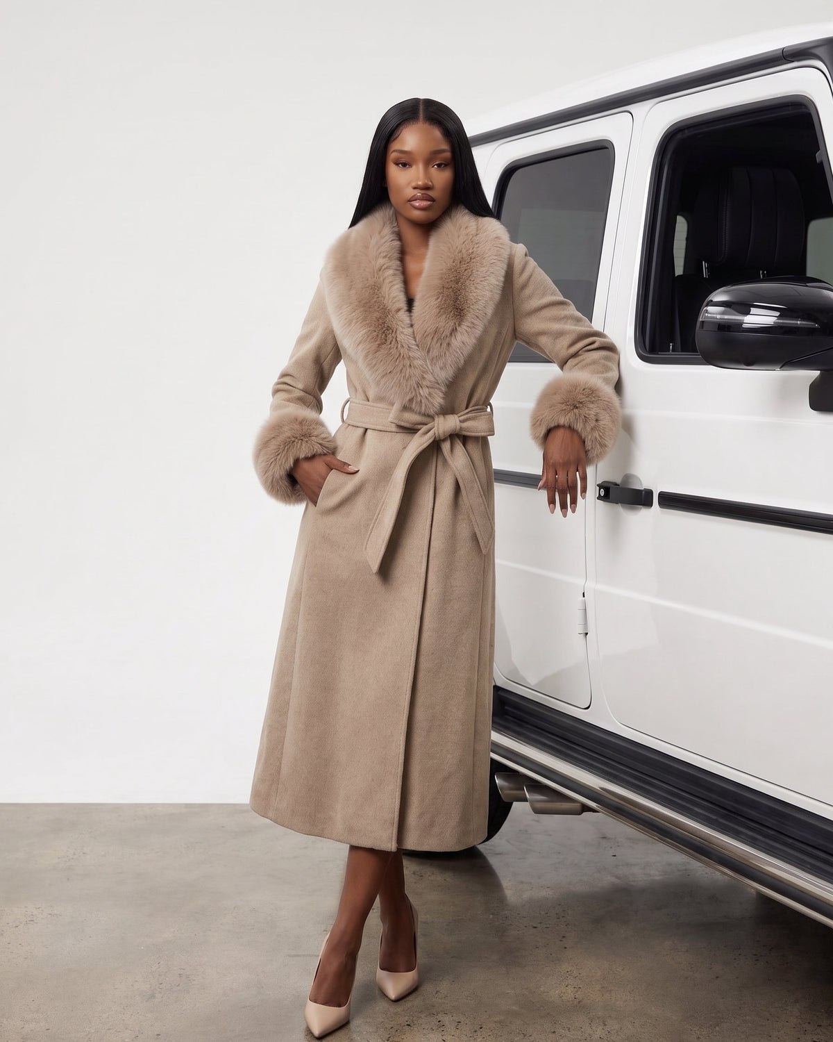 VANLEYNA CAMILLE PURE WOOL COAT