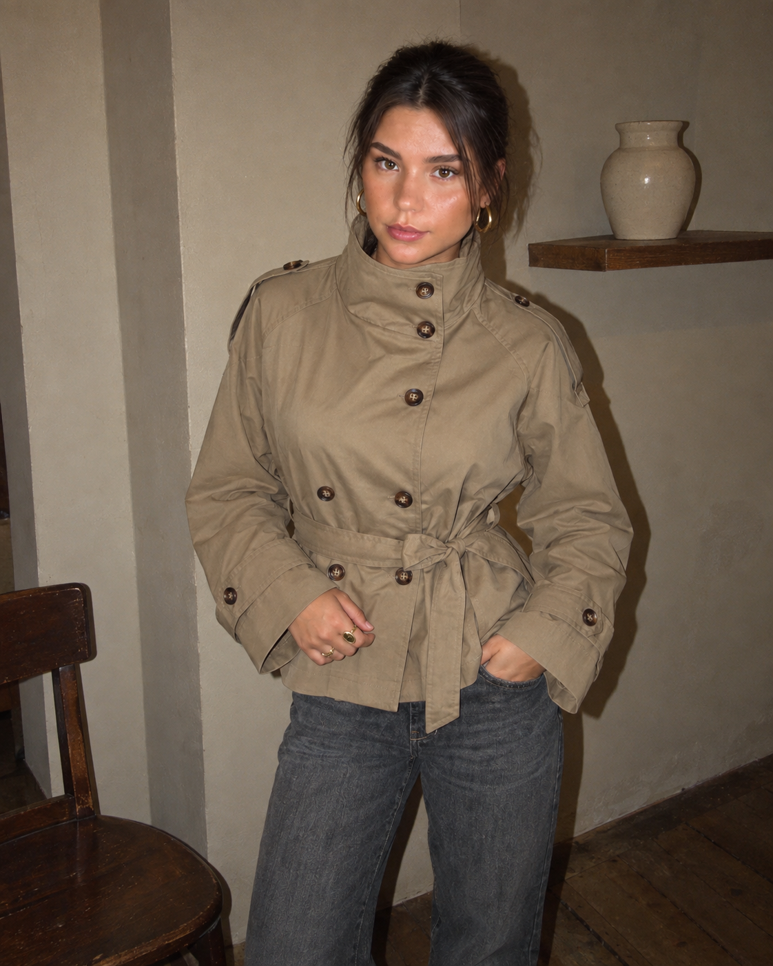 VANLEYNA — BIARRITZ TRENCH JACKET