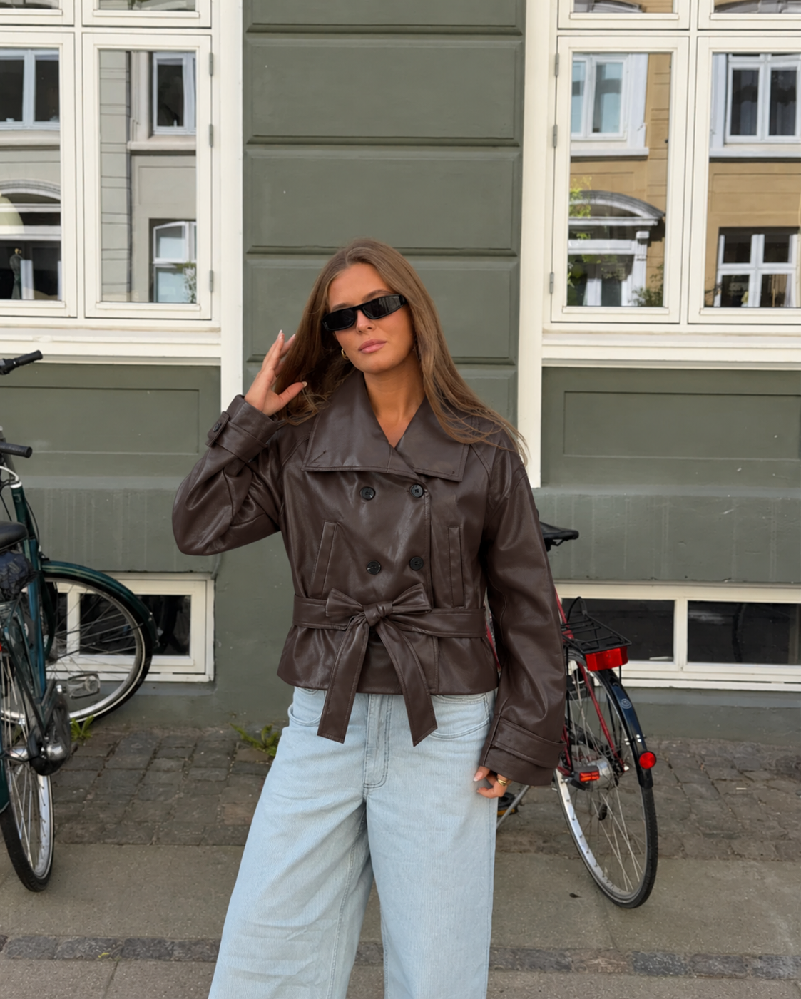 VANLEYNA Noelle Leather Trench