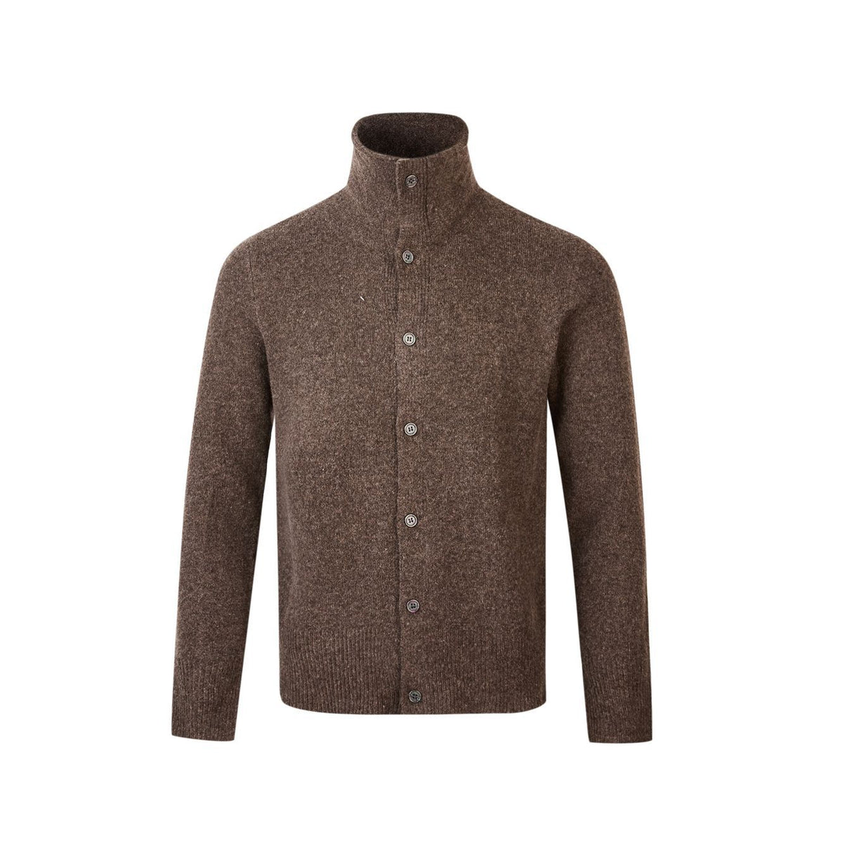 Blend Half-High Collar Retro Old Money Loose Knitted Sweater for Men and Women