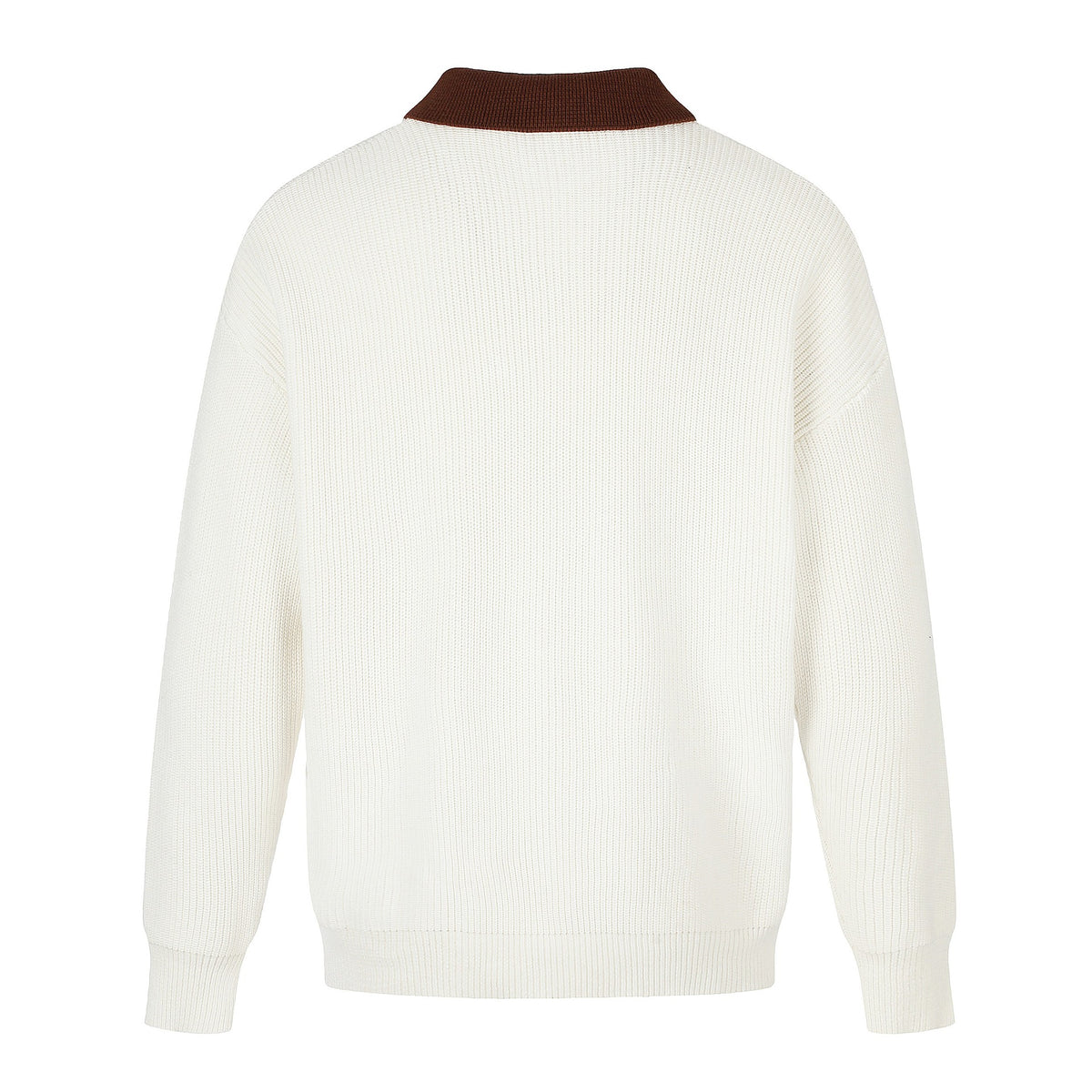 Crewneck Sweater Men's Retro Loose Fit Pullover Knitwear