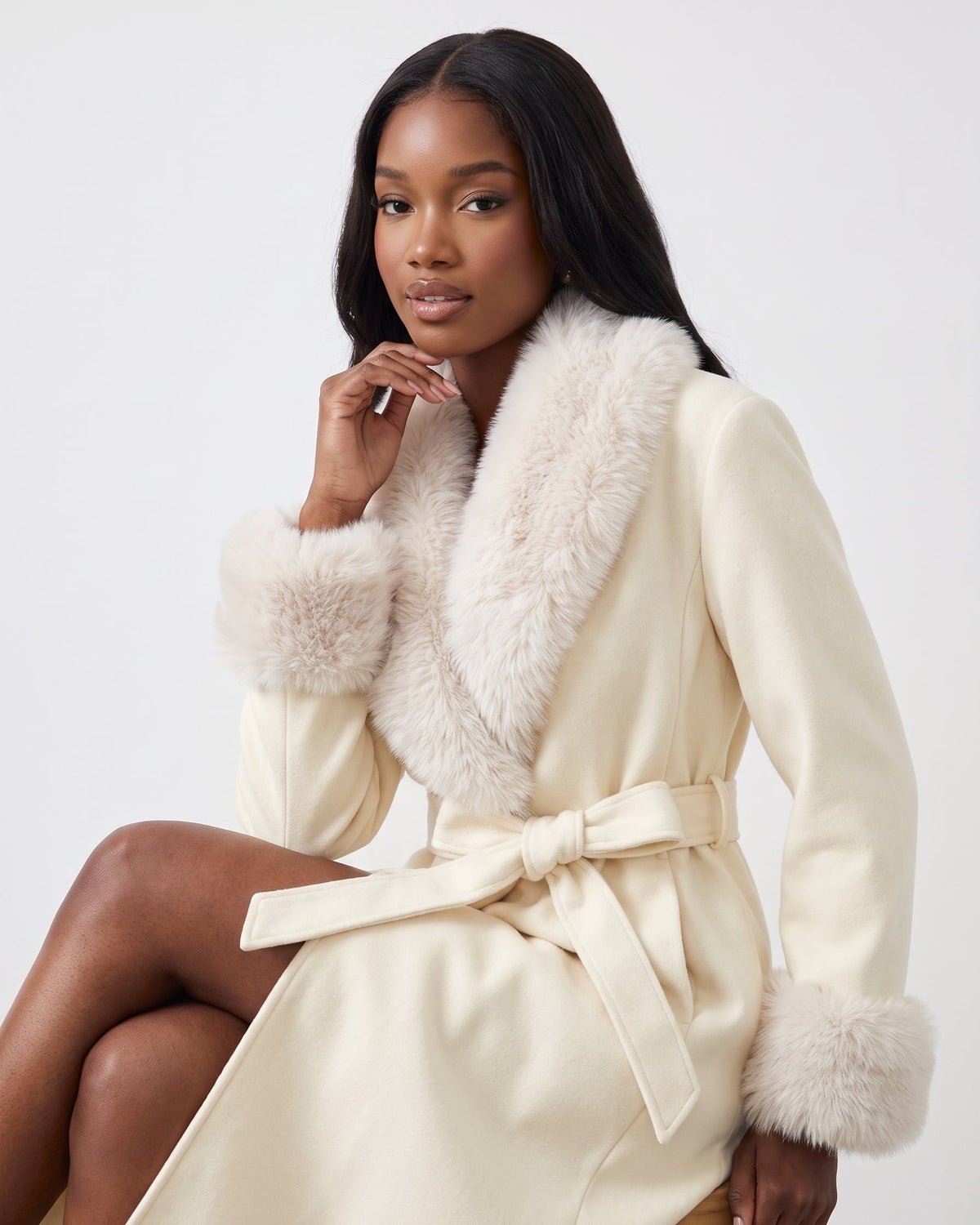 VANLEYNA CELESTE WOOL COAT