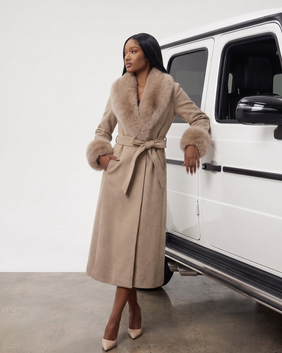 VANLEYNA CAMILLE PURE WOOL COAT