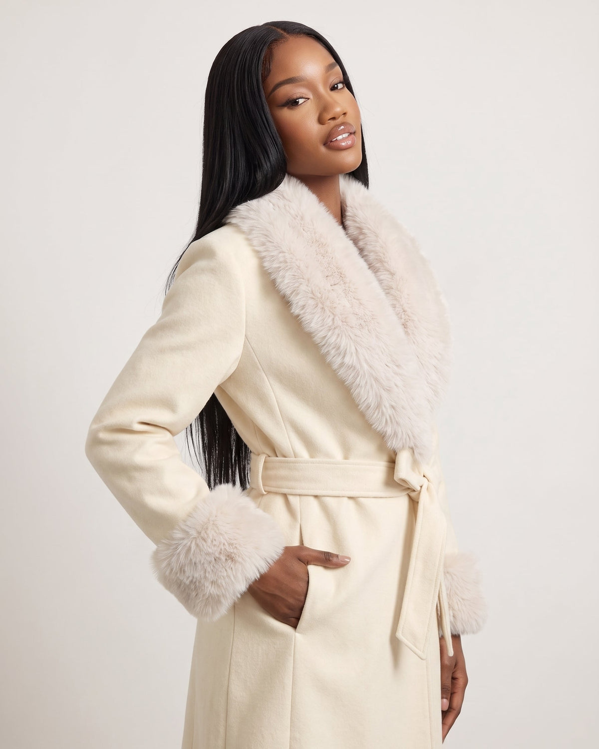 VANLEYNA CELESTE WOOL COAT