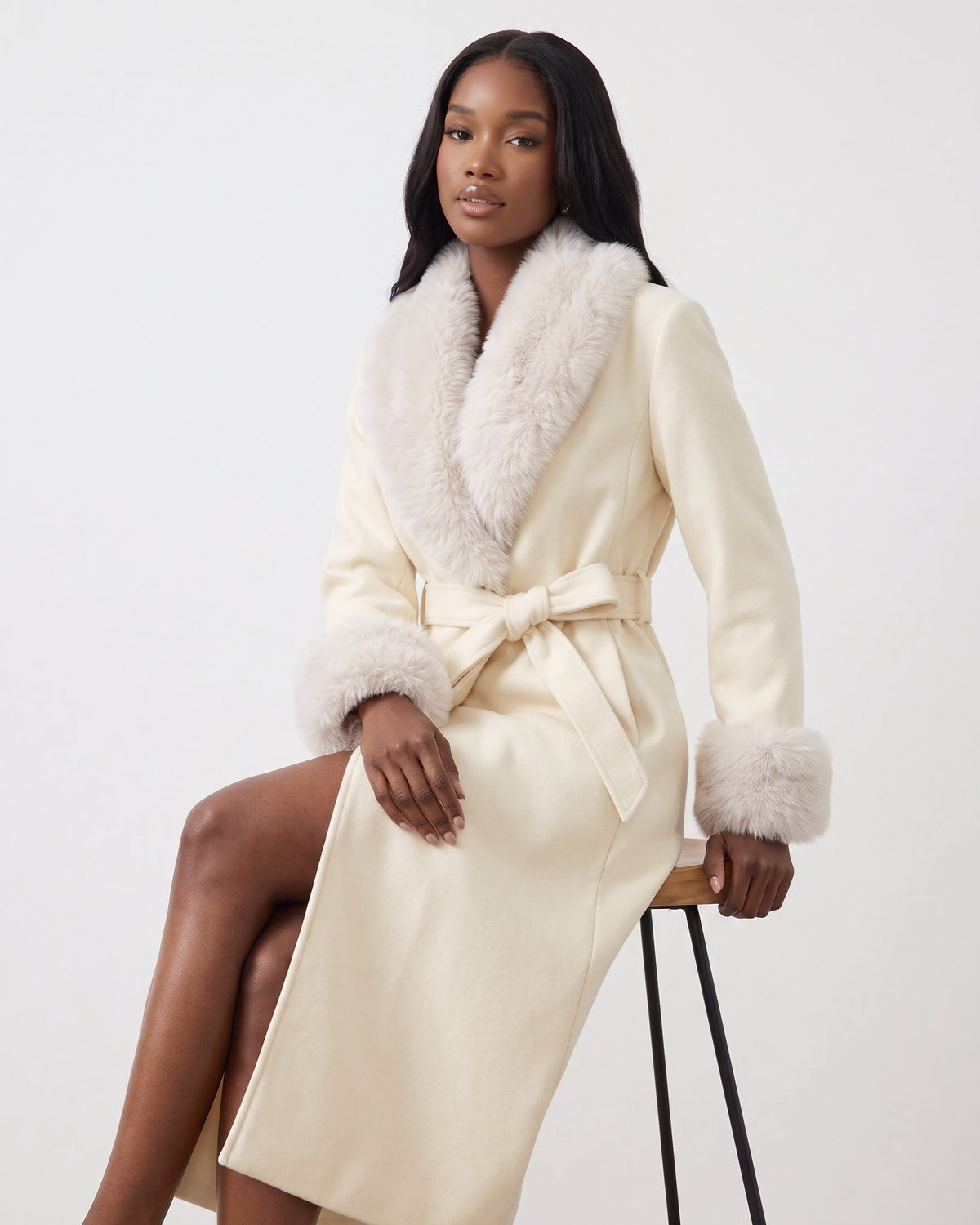 VANLEYNA CELESTE WOOL COAT